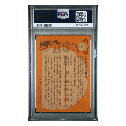 Larry Bird PSA 8 1981 Topps Card #4
