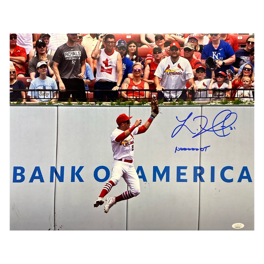 Lars Nootbaar St Louis Cardinals Autographed 16x20 Catch Photo w/ Inscription - JSA COA Mo