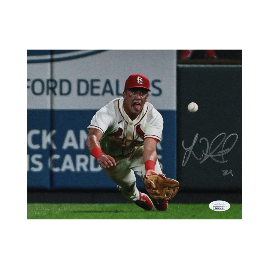 Lars Nootbaar St Louis Cardinals Autographed 8x10 Diving Photo - JSA COA