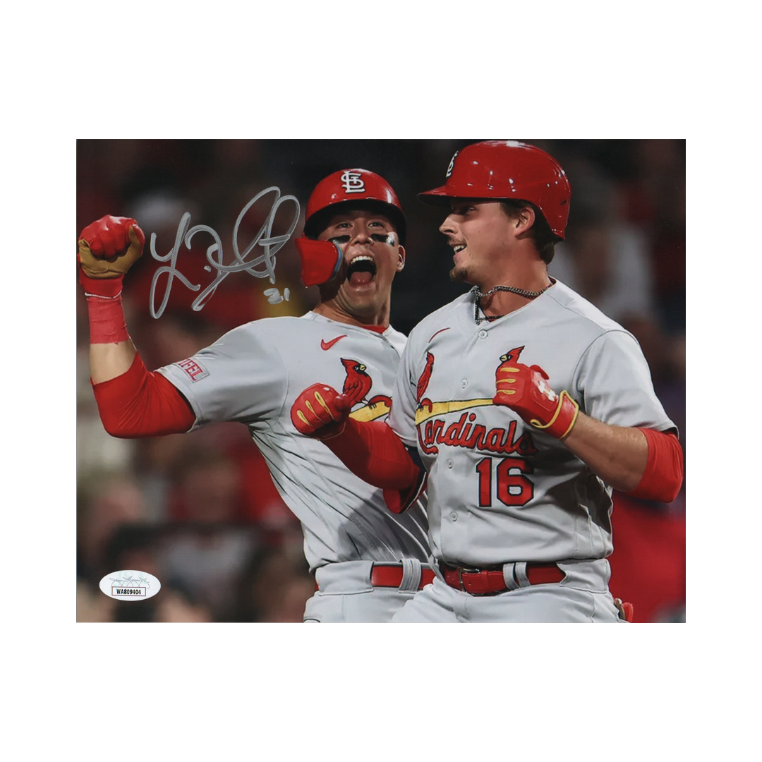 Lars Nootbaar St Louis Cardinals Autographed 8x10 Photo w/ Gorman - JSA COA