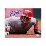Lars Nootbaar St Louis Cardinals Autographed 8x10 Sliding Photo - JSA COA