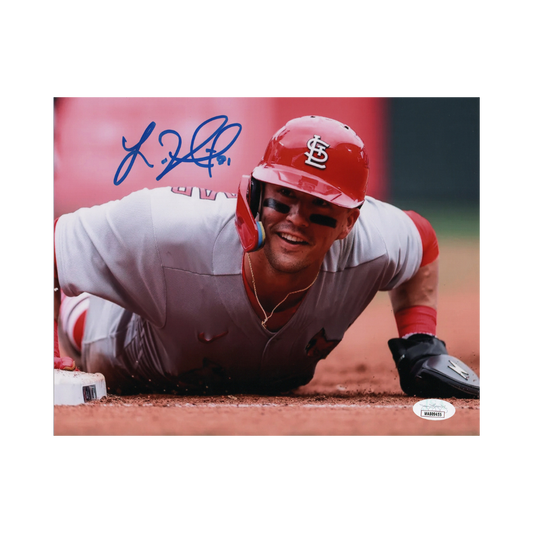 Lars Nootbaar St Louis Cardinals Autographed 8x10 Sliding Photo - JSA COA