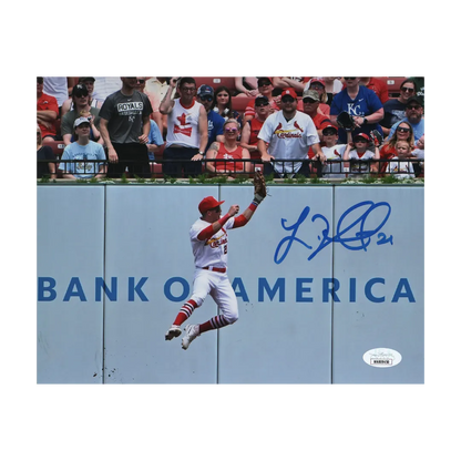 Lars Nootbaar St Louis Cardinals Autographed Catch Photo - JSA COA