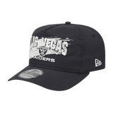 Las Vegas Raiders Throwback Brush New Era Black Adjustable Hat