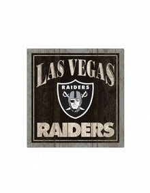 Las Vegas Raiders Wooden Magnet 3" x 3"