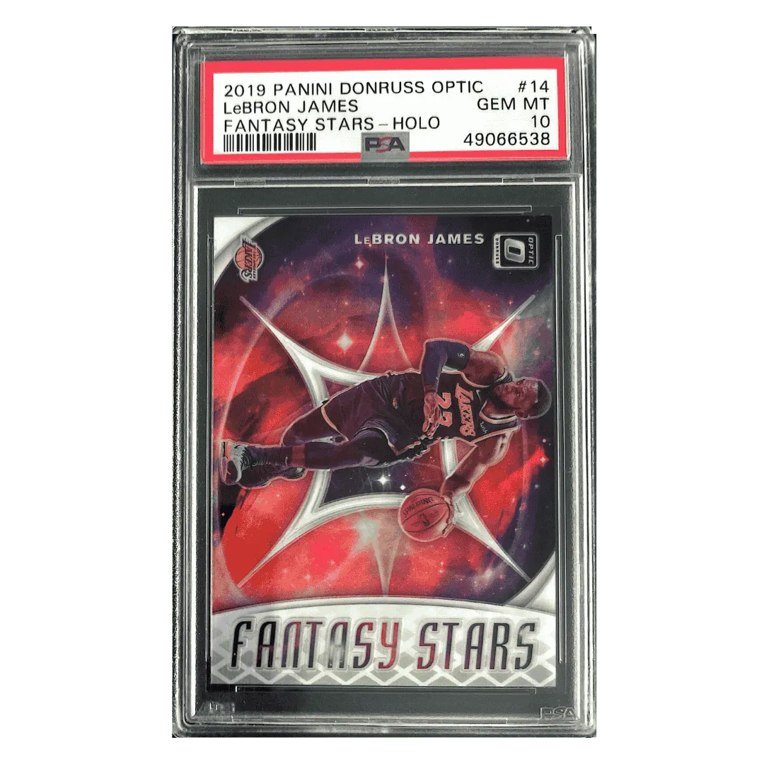 LeBron James PSA 10 2019 Panini Donruss Optic Fantasy Stars Holo Card #14