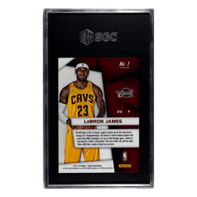 LeBron James SGC 9 2014-15 Panini Prizm Superstars Card #1