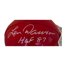 Len Dawson Kansas City Chiefs Autographed Mini Speed Helmet with Inscription - JSA COA