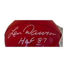 Len Dawson Kansas City Chiefs Autographed Mini Speed Helmet with Inscription - JSA COA