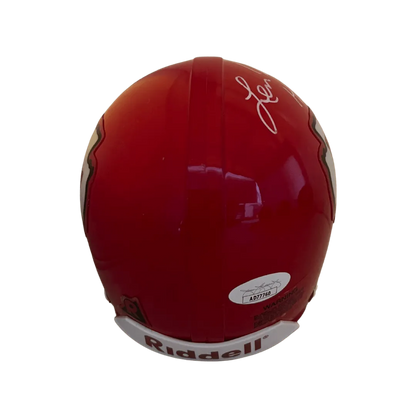 Len Dawson Kansas City Chiefs Autographed Mini Speed Helmet with Inscription - JSA COA