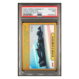Lewis Hamilton PSA 9 2023 Topp Chrome F1 Autos of 1977 Gold #d/ 50 Card #AU77LH