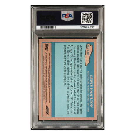 Lewis Hamilton PSA 9 2023 Topp Chrome F1 Autos of 1977 Gold #d/ 50 Card #AU77LH