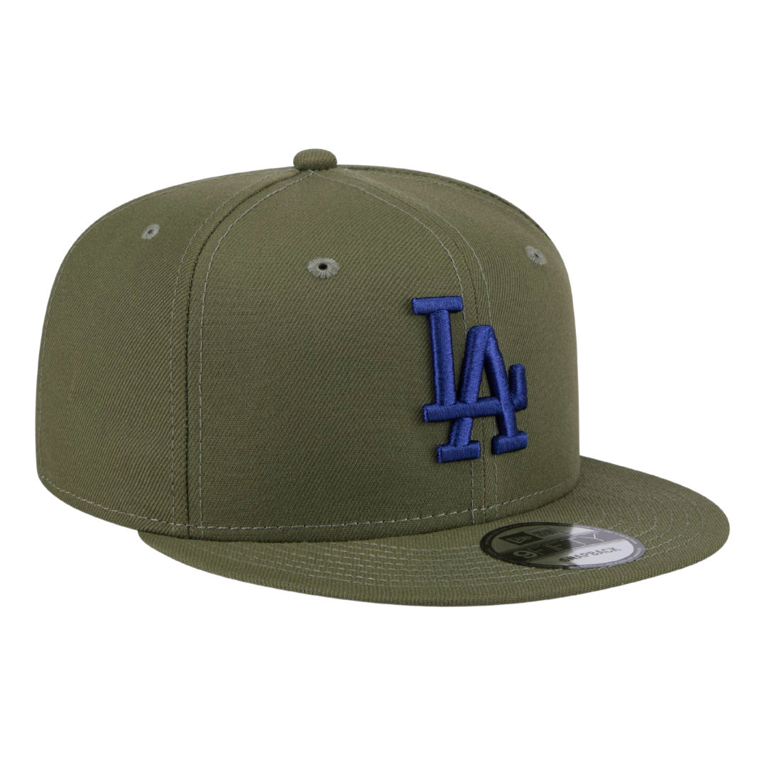 Los Angeles Dodgers Color Pack New Era 9FIFTY Olive Green Adjustable Snapback Hat