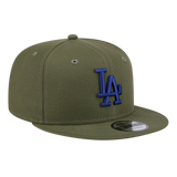 Los Angeles Dodgers Color Pack New Era 9FIFTY Olive Green Adjustable Snapback Hat
