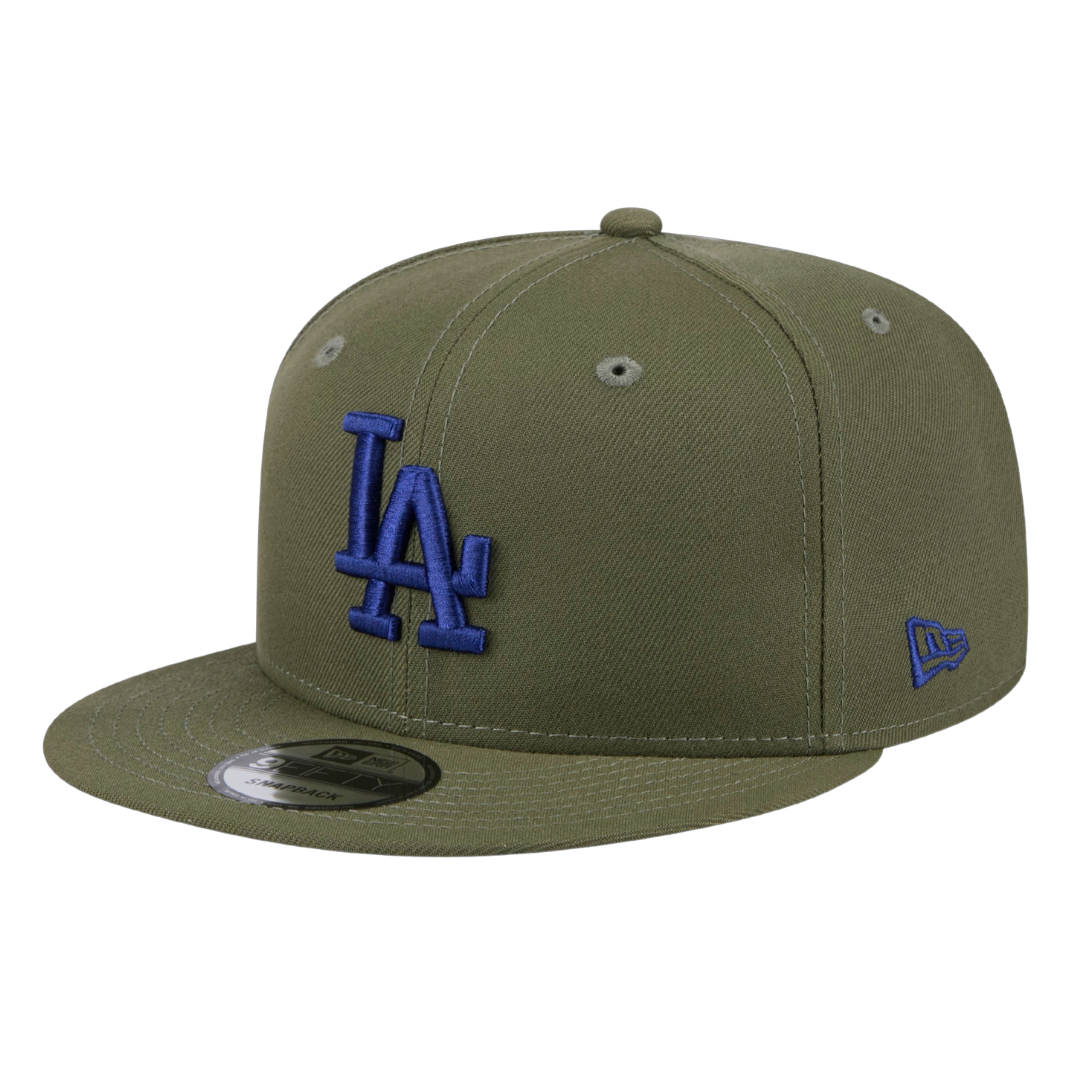 Los Angeles Dodgers Color Pack New Era 9FIFTY Olive Green Adjustable Snapback Hat
