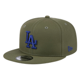 Los Angeles Dodgers Color Pack New Era 9FIFTY Olive Green Adjustable Snapback Hat