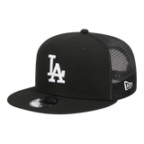 Los Angeles Dodgers Trucker Meshback New Era Black 9FIFTY Adjustable Snapback Hat