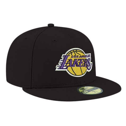 Los Angeles Lakers Black 59FIFTY Fitted Hat