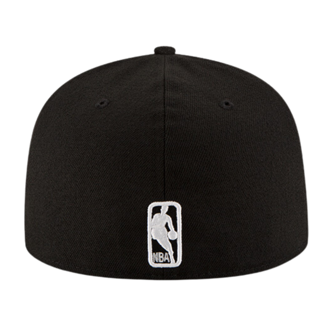 Los Angeles Lakers Black and White 59FIFTY Fitted Hat