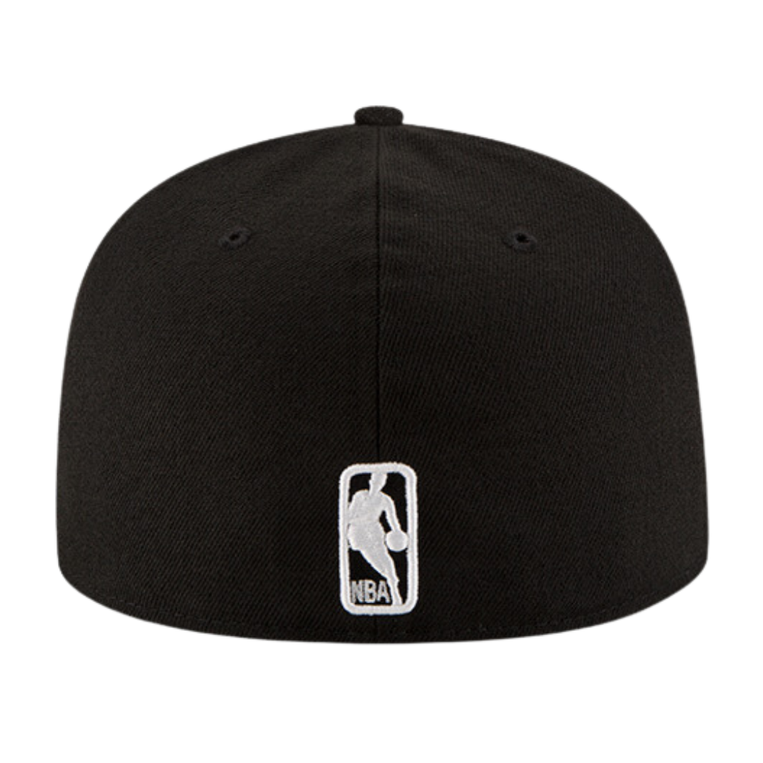 Los Angeles Lakers Black & White Logo New Era 59FIFTY Fitted Hat