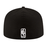 Los Angeles Lakers Black & White Logo New Era 59FIFTY Fitted Hat