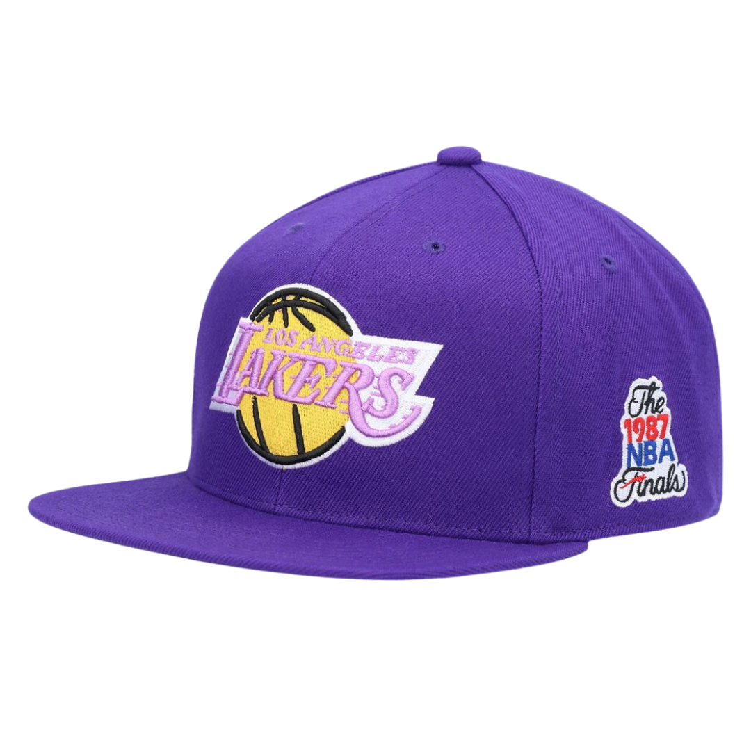 Los Angeles Lakers Mitchell & Ness 1987 NBA Champs Fitted Hat