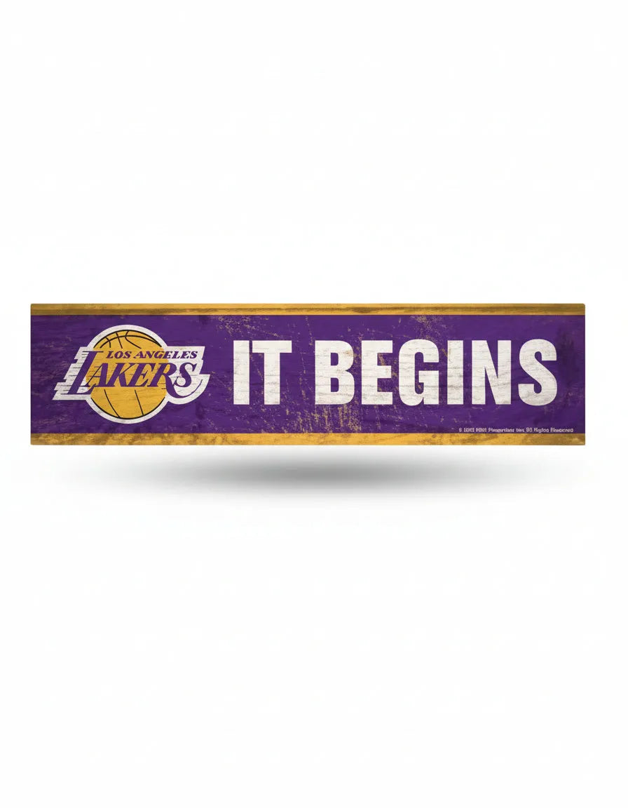 Los Angeles Lakers Wooden Magnet 1.5" x 6"