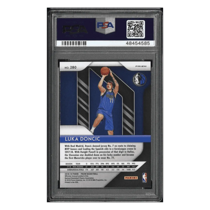 Luka Doncic PSA 10 2018 Panini Prizm Red/ White/ Blue Prizm Rookie RC Card #280