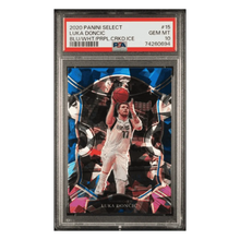 Luka Doncic PSA 10 2020 Panini Select Blue/White/Purple Cracked Ice Card #15