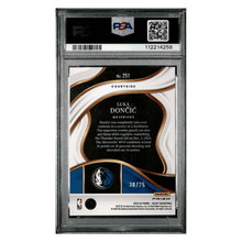 Luka Doncic PSA 10 2023 Panini Select Blue Wave #d/ 75 Card #251