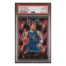 Luka Doncic PSA 10 2023 Panini Select Purple Flash Card #350