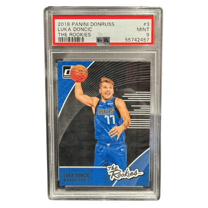 Luka Doncic PSA 9 2018 Panini Donruss The Rookies Card #3