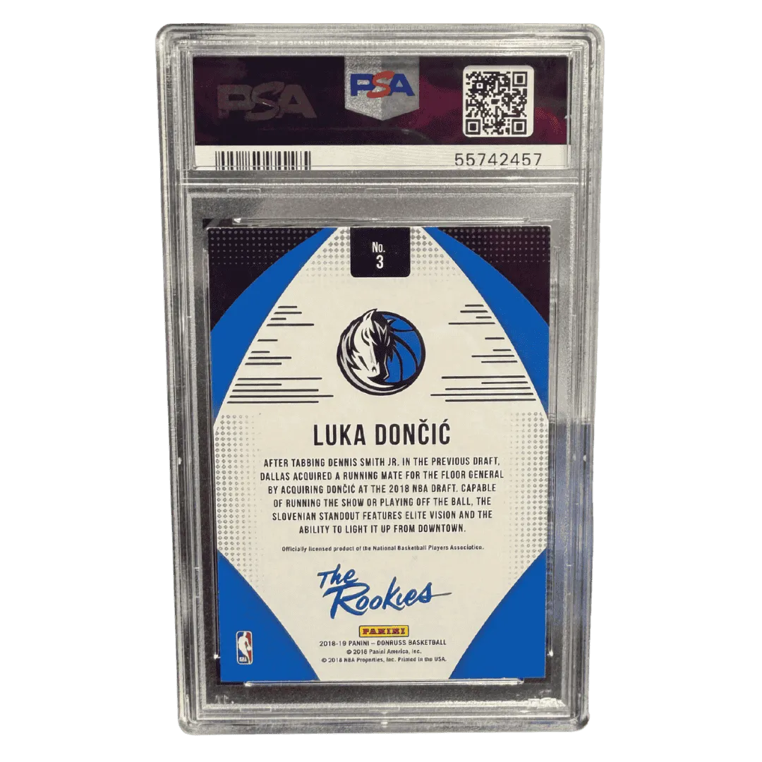Luka Doncic PSA 9 2018 Panini Donruss The Rookies Card #3