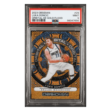 Luka Doncic PSA 9 2023 Panini Obsidian Orbital EE Gold Flood #d/10 Card #29