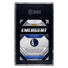 Luka Doncic SGC 10 2018-19 Panini Prizm Emergent Card #3