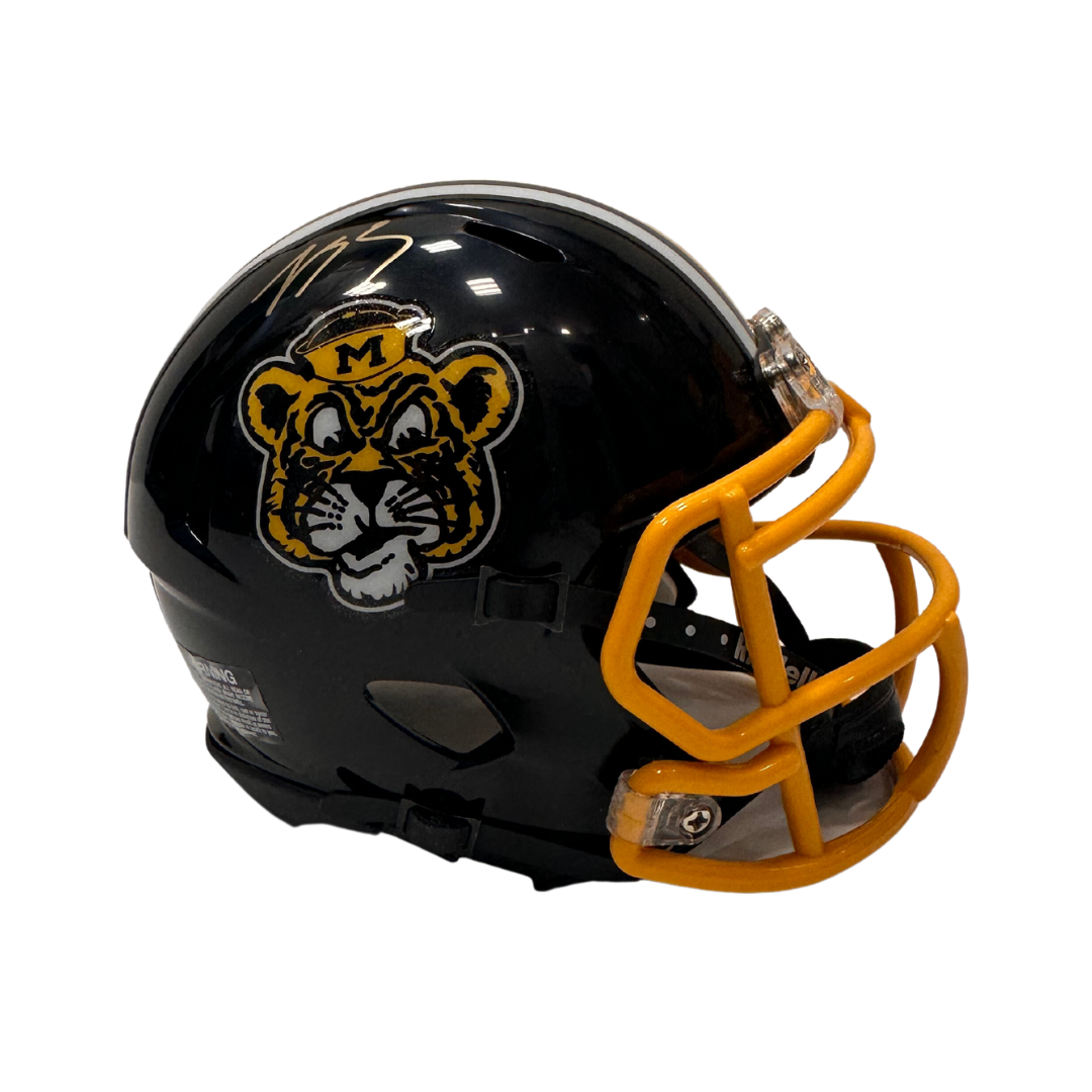 Luther Burden Missouri Tigers Autographed Sailor Tiger Mini Speed Helmet - JSA COA