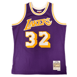 Magic Johnson Los Angeles Lakers Autographed Mitchell and Ness HWC Swingman Jersey - Beckett COA
