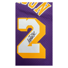 Magic Johnson Los Angeles Lakers Autographed 1984-85 Mitchell & Ness HWC Swingman Purple Jersey - Beckett COA