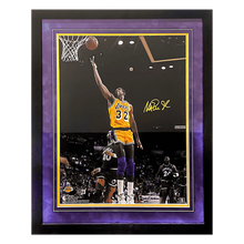 Magic Johnson Los Angeles Lakers Autographed Framed 16x20 Photo - Beckett COA