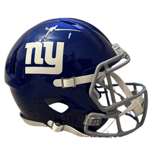 Malik Nabers New York Giants Autographed Full Size Speed Replica Helmet - Fanatics COA
