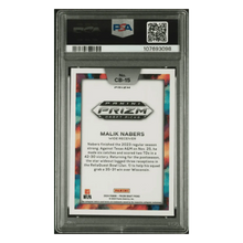 Malik Nabers PSA 10 2024 Panini Prizm Draft Picks Black Color Blast Rookie RC Card #CB15