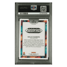 Malik Nabers PSA 10 2024 Panini Prizm Draft Picks Black Color Blast Rookie RC Card #CB15
