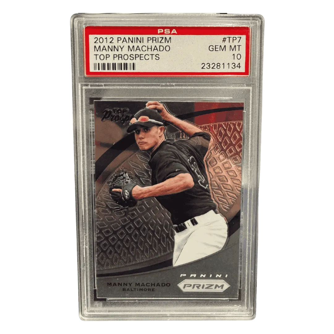 Manny Machado PSA 10 2012 Panini Prizm Top Prospects Card #TP7