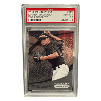 Manny Machado PSA 10 2012 Panini Prizm Top Prospects Card #TP7
