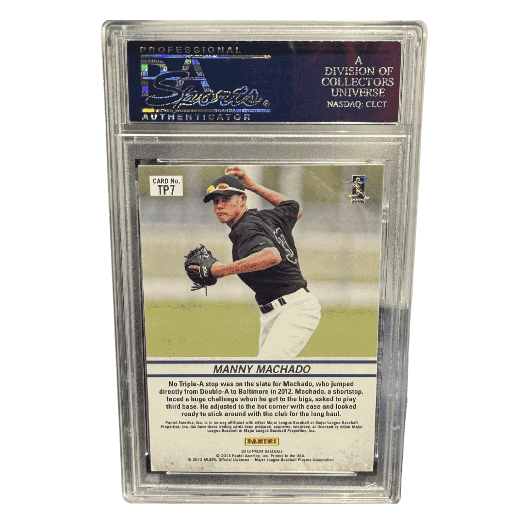 Manny Machado PSA 10 2012 Panini Prizm Top Prospects Card #TP7
