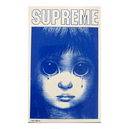 Supreme Margaret Keane Teardrop Sticker - Blue
