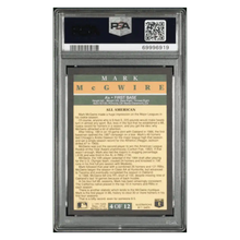 Mark McGwire PSA 9 1991 Fleer Pro Visions Card #4