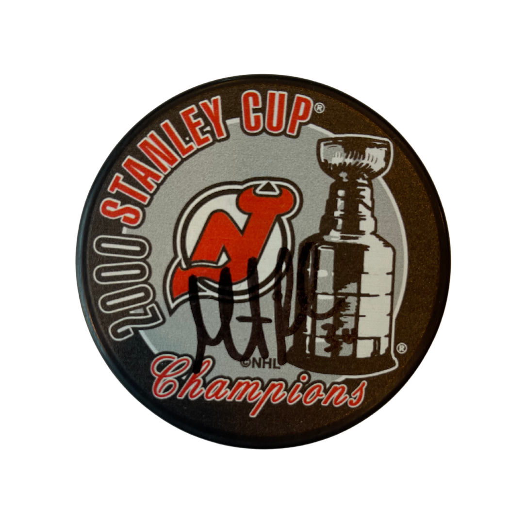 Martin Brodeur New Jersey Devils Autographed 2000 Stanley Cup Champions Puck - JSA COA