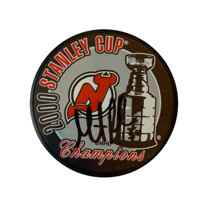 Martin Brodeur New Jersey Devils Autographed 2000 Stanley Cup Champions Puck - JSA COA