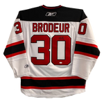 
Martin Brodeur New Jersey Devils Autographed Reebok Away Jersey With 1995 Stanley Cup Patch - JSA COA — Front